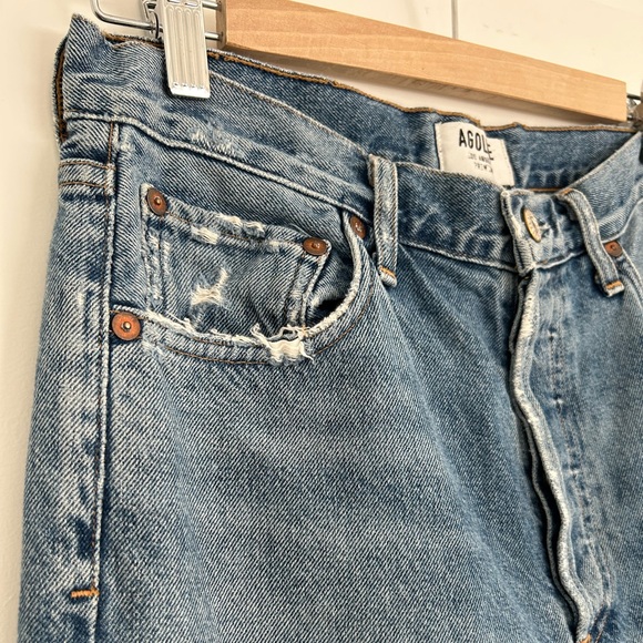 Agolde Feel Good High Waisted Button Fly Jeans Size 27 - Picture 11 of 15